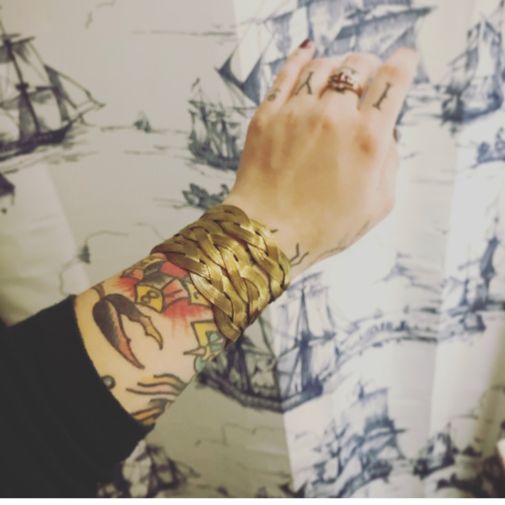 Vintage Brass Cuff Bangle